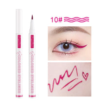 Load image into Gallery viewer, Waterproof Smooth Colorful Eyeliner Pencil Matte Long Lasting Not Blooming Black Eyeliner Pen Liquid Eye Liner Makeup Cosmetics
