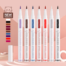 Load image into Gallery viewer, Waterproof Smooth Colorful Eyeliner Pencil Matte Long Lasting Not Blooming Black Eyeliner Pen Liquid Eye Liner Makeup Cosmetics
