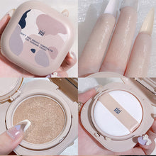 Load image into Gallery viewer, Moisturizing Delicate Liquid Foundation Cover Spots Acne Marks Waterproof Sweatproof Long Lasting Air Cushion Frost Facial Makeup Cosmetics
