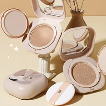 Load image into Gallery viewer, Moisturizing Delicate Liquid Foundation Cover Spots Acne Marks Waterproof Sweatproof Long Lasting Air Cushion Frost Facial Makeup Cosmetics
