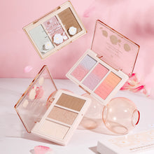 Load image into Gallery viewer, 3 in 1 Highlight Gradient Vitality Blush Peach Red Pearl Stage Rouge Powder Waterproof Sweat-proof Blusher Face Makeup Women Cosmetics
