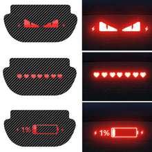 Load image into Gallery viewer, Car High Mounted Brake Lamp Car Brake Projection Board PVC Soft Decal Top Tail Light Emblem Stickers For Tesla Model Y
