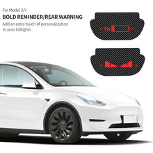 Load image into Gallery viewer, Car High Mounted Brake Lamp Car Brake Projection Board PVC Soft Decal Top Tail Light Emblem Stickers For Tesla Model Y
