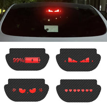Load image into Gallery viewer, Car High Mounted Brake Lamp Car Brake Projection Board PVC Soft Decal Top Tail Light Emblem Stickers For Tesla Model Y
