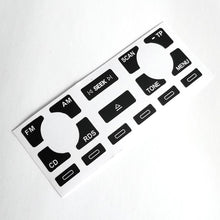 Load image into Gallery viewer, 16 Keys Car Radio Stereo Worn Peeling Button Repair Decal Stickers Black Car Interior Accessories for Audi A4 B6 B7 A6 A2 A3 8L P

