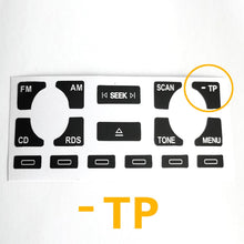 Load image into Gallery viewer, 16 Keys Car Radio Stereo Worn Peeling Button Repair Decal Stickers Black Car Interior Accessories for Audi A4 B6 B7 A6 A2 A3 8L P
