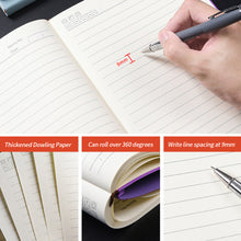 Load image into Gallery viewer, A5 Soft Notebook PU Leather Planner Agenda Week Planner Travelers Notebook Writing Paper For Students Office School Supplies Notepad
