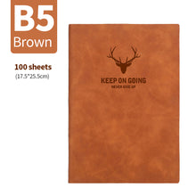 Load image into Gallery viewer, B5 Soft Notebook Imitation Sheepskin Leather Planner Agenda Week Planner Writing Paper For Students Office School Supplies Notepad
