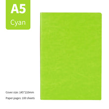Load image into Gallery viewer, A5 Soft Notebook PU Leather Planner Agenda Week Planner Travelers Notebook Writing Paper For Students Office School Supplies Notepad
