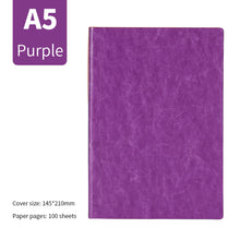 Load image into Gallery viewer, A5 Soft Notebook PU Leather Planner Agenda Week Planner Travelers Notebook Writing Paper For Students Office School Supplies Notepad
