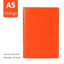 Load image into Gallery viewer, A5 Soft Notebook PU Leather Planner Agenda Week Planner Travelers Notebook Writing Paper For Students Office School Supplies Notepad
