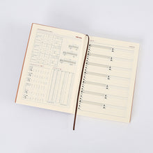 Load image into Gallery viewer, A5 Soft Notebook PU Leather Planner Agenda Week Planner Travelers Notebook Writing Paper For Students Office School Supplies Notepad
