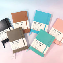 Load image into Gallery viewer, A5 Macaron Notebook PU Leather Planner Agenda Week Planner Travelers Notebook Writing Paper For Students Office School Supplies Notepad
