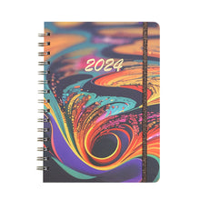 Load image into Gallery viewer, 2024 A5 English Planner Notebook Diary Weekly Planner Agenda Goal Habit Schedules Journal Notebooks Stationery Office School Supplies
