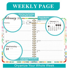 Load image into Gallery viewer, 2024 A5 English Planner Notebook Diary Weekly Planner Agenda Goal Habit Schedules Journal Notebooks Stationery Office School Supplies
