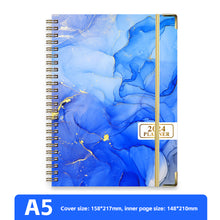 Load image into Gallery viewer, 2024 A5 English Planner Notebook Diary Weekly Planner Agenda Goal Habit Schedules Journal Notebooks Stationery Office School Supplies
