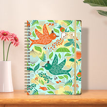 Load image into Gallery viewer, 2024 A5 English Planner Notebook Diary Weekly Planner Agenda Goal Habit Schedules Journal Notebooks Stationery Office School Supplies

