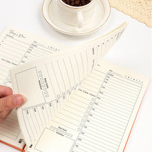 Load image into Gallery viewer, A5 English Planner Notebook Diary Weekly Planner Agenda Goal Habit Schedules Journal Notebooks Stationery Office School Supplies
