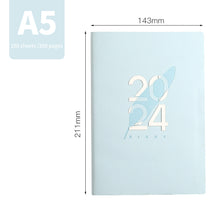 Load image into Gallery viewer, 2024 A5 Notebook Agenda Planner in EN &amp; SP Cuadernos 365 To Do List Diary Monthly Planner Notepads Office Accessories
