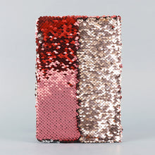 Load image into Gallery viewer, A5 Glitter Notebook PU Leather Planner Agenda Week Planner Travelers Notebook Writing Paper For Students Office School Supplies Notepad
