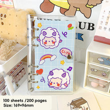 Load image into Gallery viewer, Korean Kawaii A6 Journal Notebook Loose-leaf Binder Bear Planner For Students Office School Supplies Notepad Stationery
