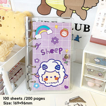 Load image into Gallery viewer, Korean Kawaii A6 Journal Notebook Loose-leaf Binder Bear Planner For Students Office School Supplies Notepad Stationery
