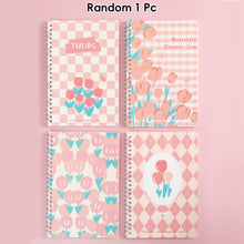 Load image into Gallery viewer, A5 Spiral Coil Paper Notebook Cute Landscape Flower Coil Book Student Notebook Notepad Kawaii Portable Diary Notebook Journals
