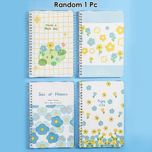 Load image into Gallery viewer, A5 Spiral Coil Paper Notebook Cute Landscape Flower Coil Book Student Notebook Notepad Kawaii Portable Diary Notebook Journals
