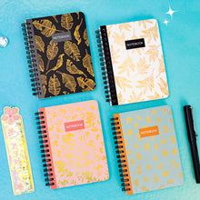 Load image into Gallery viewer, A5 Spiral Coil Paper Notebook Fresh Leaves Coil Book Student Notebook Notepad Kawaii Portable Diary Notebook Journals
