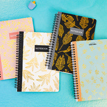 Load image into Gallery viewer, A5 Spiral Coil Paper Notebook Fresh Leaves Coil Book Student Notebook Notepad Kawaii Portable Diary Notebook Journals
