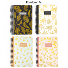 Load image into Gallery viewer, A5 Spiral Coil Paper Notebook Fresh Leaves Coil Book Student Notebook Notepad Kawaii Portable Diary Notebook Journals
