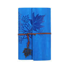 Load image into Gallery viewer, A6 Loose-leaf Photo Album PU Leather Kraft Paper Maple Leaves Cover Diary Notebook Vintage Cover Traveler Album Journals School Supplies
