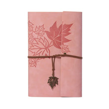 Load image into Gallery viewer, A6 Loose-leaf Photo Album PU Leather Kraft Paper Maple Leaves Cover Diary Notebook Vintage Cover Traveler Album Journals School Supplies
