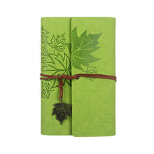 Load image into Gallery viewer, A6 Loose-leaf Photo Album PU Leather Kraft Paper Maple Leaves Cover Diary Notebook Vintage Cover Traveler Album Journals School Supplies
