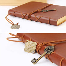 Load image into Gallery viewer, A6 PU Leather Kraft Paper Cover Diary Notebook Vintage Cover Traveler Album For Students Office School Supplies
