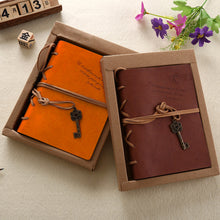 Load image into Gallery viewer, A6 PU Leather Kraft Paper Cover Diary Notebook Vintage Cover Traveler Album For Students Office School Supplies

