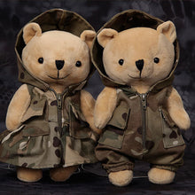 Load image into Gallery viewer, Cute Tactical Bear Flannel Doll Army Fan Backpack Pendant Outdoor Camping Hiking Backpack Accessories Portable Detachable Toys

