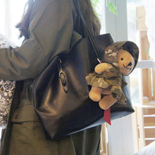 Load image into Gallery viewer, Cute Tactical Bear Flannel Doll Army Fan Backpack Pendant Outdoor Camping Hiking Backpack Accessories Portable Detachable Toys

