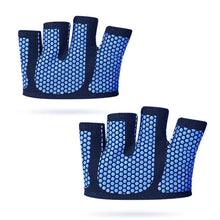 Load image into Gallery viewer, 1Pair Non-Slip Silicone Yoga Half-Palm Gloves Outdoor Exercise Weight Lifting Dumbbell Four-Finger Fitness Gloves

