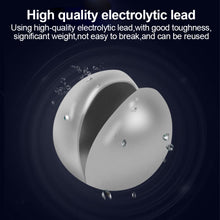 Load image into Gallery viewer, 1 Box Portable Open Bite Lead Set Multi-Gauge Bare Round Open Bite Lead Raft Fishing Lead Rock Fishing Lead Drop Accessories Fishing Supplies- About 80PCS/60G

