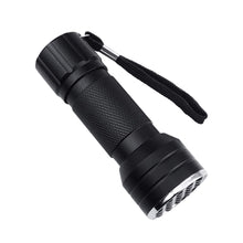 Load image into Gallery viewer, 21 LED Multi-Function Purple Flashlight DIY UV Glue Curing Fluorescent Anti-Counterfeiting Hydraulic Leak Detection Fishing Scorpion Manicure Tool
