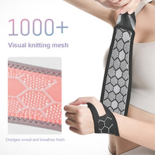 Load image into Gallery viewer, 1 Piece Wrap Pressure Sports Wrist Brace Outdoor Running Fitness Wrist Strap Sweat Absorbent Breathable Comfort Protective Wristband
