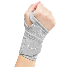 Load image into Gallery viewer, 1 Piece Wrap Pressure Sports Wrist Brace Outdoor Running Fitness Wrist Strap Sweat Absorbent Breathable Comfort Protective Wristband
