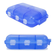 Load image into Gallery viewer, Portable 10 Grids Pill Box Plastic Sealed Large Capacity Medicine Storage Box Durable Travel Pill Case Medicine Box
