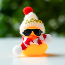 Load image into Gallery viewer, Christmas Rubber Mini White Snow Duck Yellow Ducks Car Ornaments Decor Cute Squeak Ducks Ornaments Interior Home Decoration Accessories

