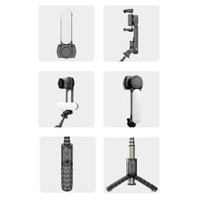 Load image into Gallery viewer, Handheld Gimbal Stabilizer Foldable With Fill Light Wireless Bluetooth For Xiaomi Huawei Iphone Smartphone
