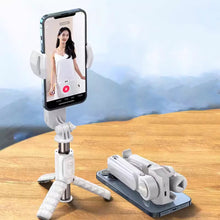 Load image into Gallery viewer, Handheld Gimbal Stabilizer Foldable With Fill Light Wireless Bluetooth For Xiaomi Huawei Iphone Smartphone
