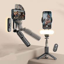 Load image into Gallery viewer, Handheld Gimbal Stabilizer Foldable With Fill Light Wireless Bluetooth For Xiaomi Huawei Iphone Smartphone
