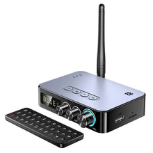 Load image into Gallery viewer, NFC Bluetooth 5.1 Audio Receiver Transmitter Coaxial RCA Wireless Bass Treble Music Adapter FM Radio U Disk/TF Card Player
