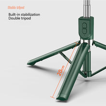 Load image into Gallery viewer, 1.67M Long Extended Bluetooth Wireless Selfie Stick Live Broacast Stand Holder Tripod Foldable With Fill Light For Smartphones

